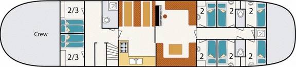 Deck plan of the Aagtje
