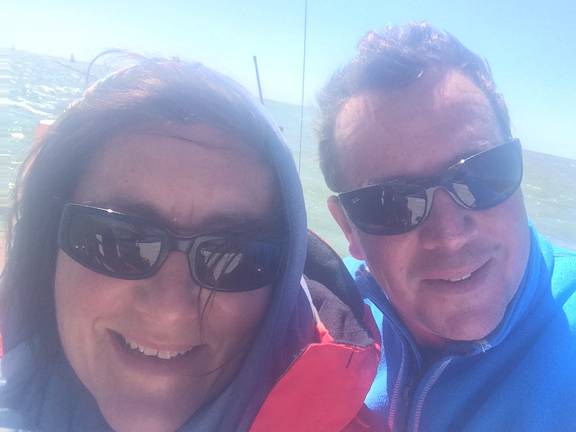 Susanne and Diederik, the owners of the tjalk Aagtje