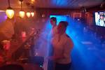 Party with coloured lighting in the bar of the Abel Tasman