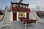 Middle deck of the Abel Tasman with benches and stairs