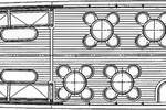 Deck plan of the saloon boat Adeline