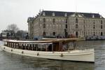 Saloon boat Adeline at the National Maritime Museum in Amsterdam