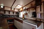 Galley with a worktop and cooker on the Anna Trijntje