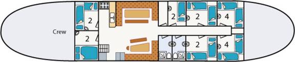 Deck plan of the Bonnefooi
