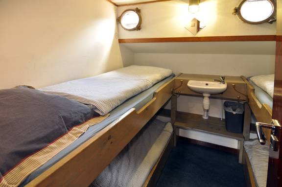 Bunk bed in a cabin of the Chateauroux