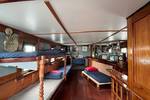 Five-berth cabin in the former wheelhouse of the Vrijheid