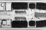 Deck plan of the saloon boat Emma