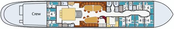 Deck plan of the Korevaer