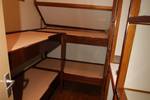 Four-berth cabin with bunk beds on the Korevaer