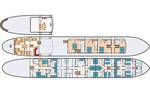Deck plan of the Leafde fan Fryslân