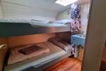 Bunk beds in a cabin of the Medusa