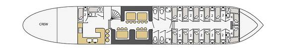 Deck plan of the Poseidon