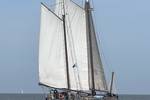 Pouwel Jonas under sail, viewed from behind