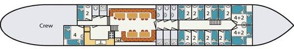Deck plan of the Pouwel Jonas