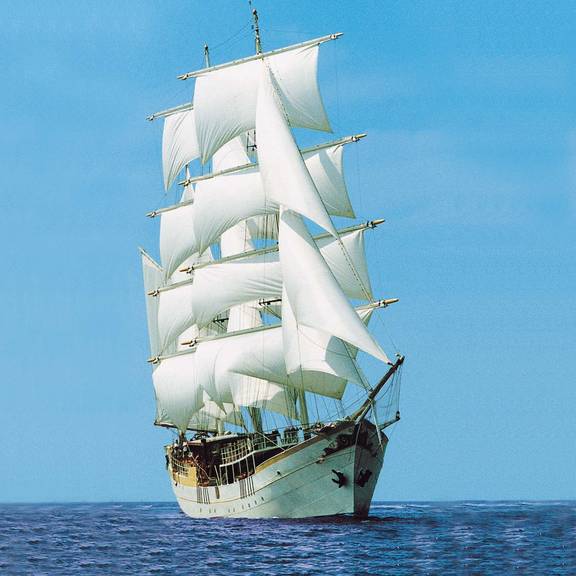 BootBootBoot bark Stedemaeght onder zeil