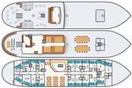 Deck plan of the Thalassa