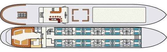 Deck plan of 't Wapen fan Fryslân