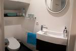 Bathroom of the Wilhelmina with a toilet and washbasin