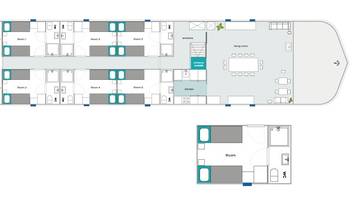 Deck plan: Wilhelmina