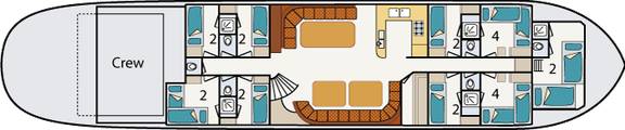 Deck plan of the Gulden Belofte