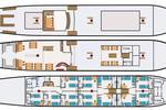 Deck plan of the Simmer fan Fryslân