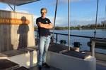Skipper Jonathan Wahlers on the deck of his ship