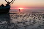 BootBootBoot tjalk Linquenda Waddenzee droogvallen