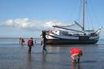 BootBootBoot tjalk Linquenda Waddenzee droogvallen
