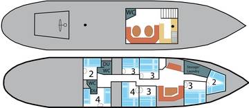 Deck plan: Catherina