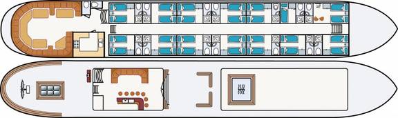 Deck plan of the Mare fan Fryslân